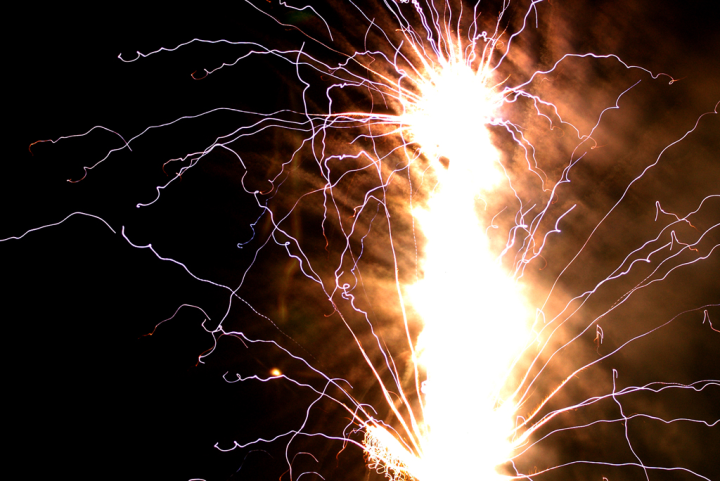 Canada day fireworks, PhotoShopped