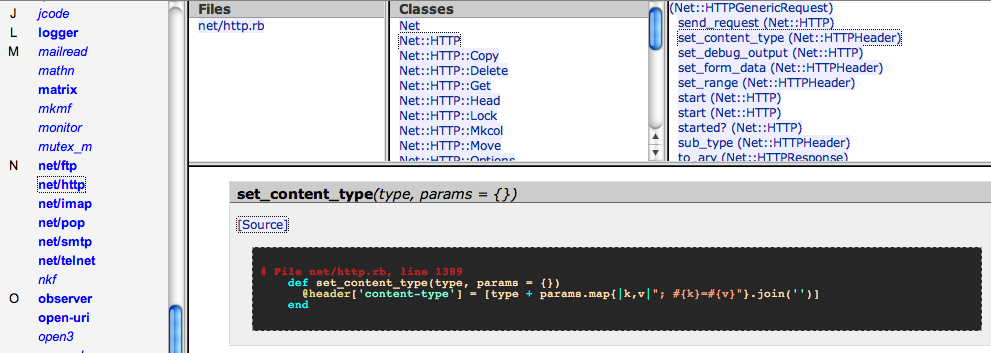 Documentation of a method in Net::HTTP