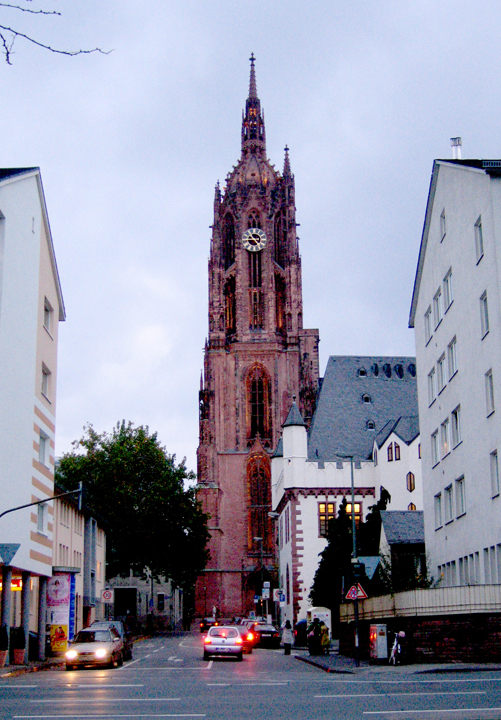 Church tower in Frankfurt