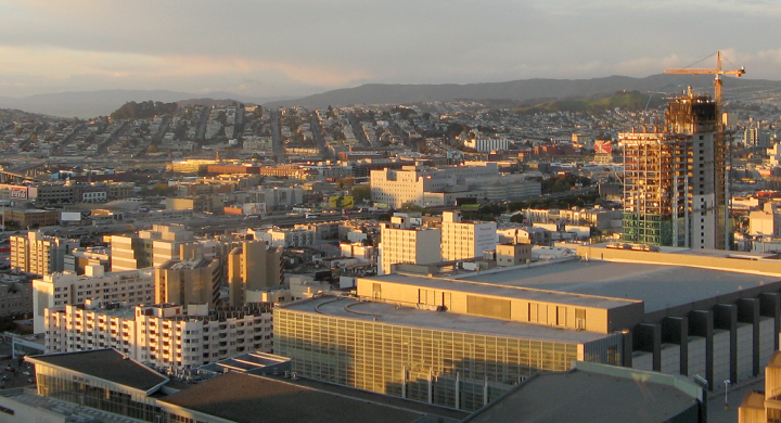 San Francisco view, sunlit morning
