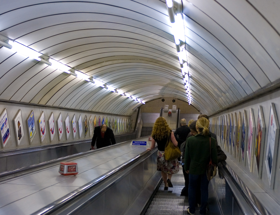 London subway escalator