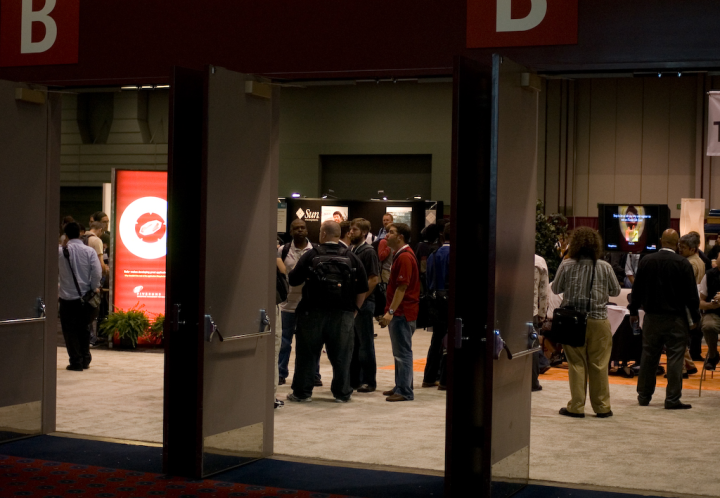 The trade show at RailsConf 2007