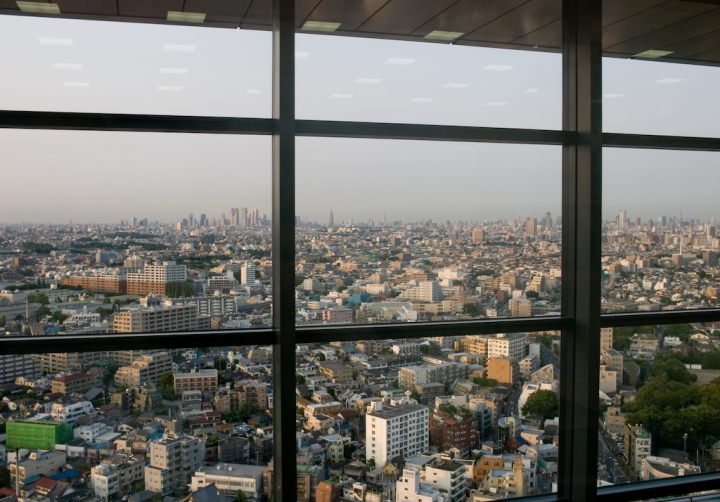 Tokyo from the Sun office in Yoga, Setagaya