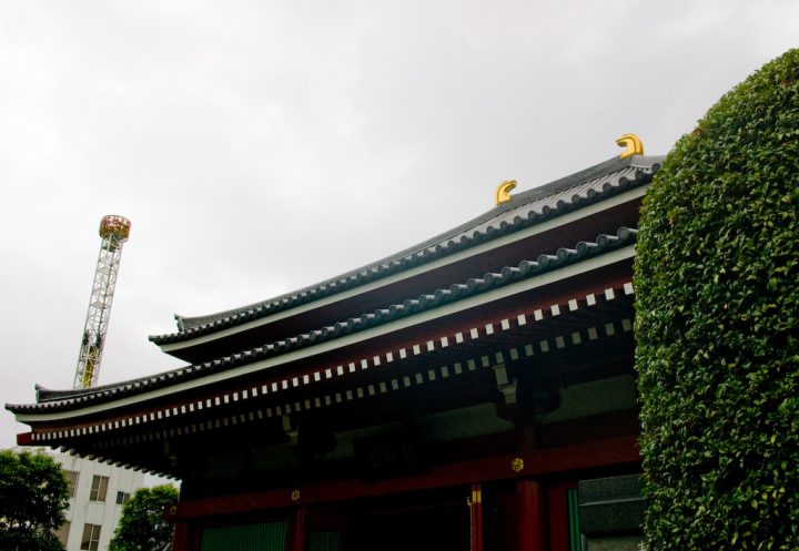 Asakusa temple roof Asakusa temple roof