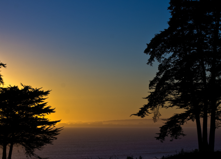 Sunset near Aptos, California