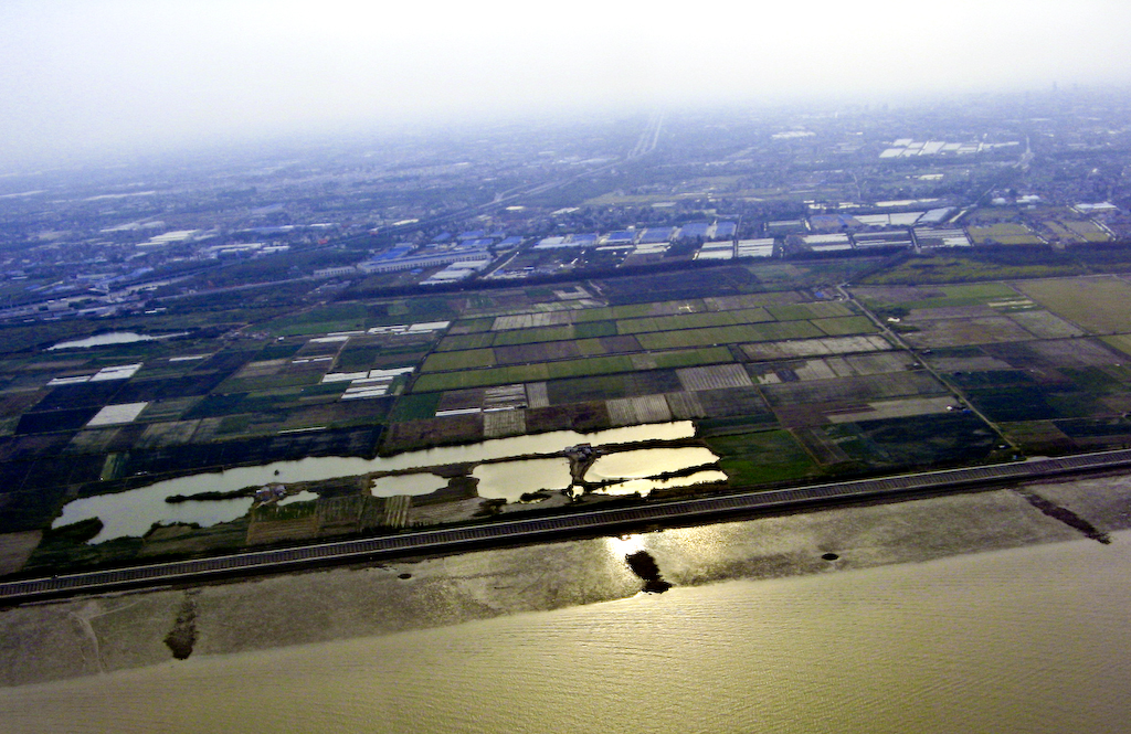 Aerial view near Shanghai