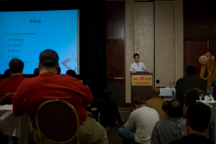 Eric Hodel speaking at RubyConf 2007