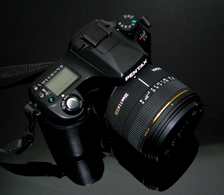 Pentax DSLR with Sigma 30mm F1.4 lens Pentax DSLR with Sigma 30mm F1.4 lens