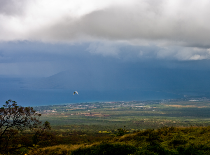 Looking down from Haleakalā toward Kihei on Maui
