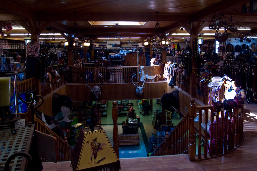 The Western Wear department at Cowtown