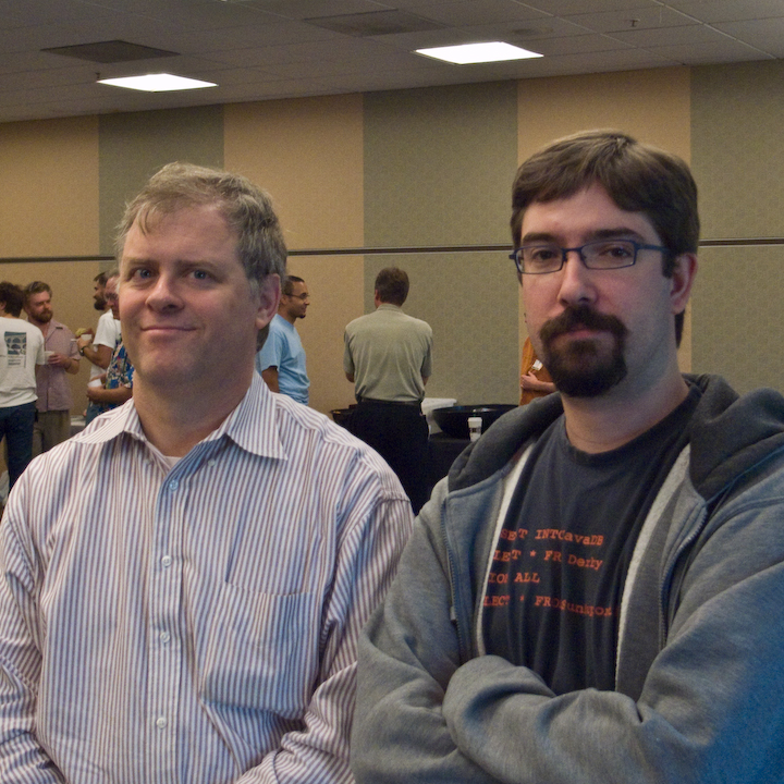 John Rose and Charles Nutter at the JVM Language Sumit