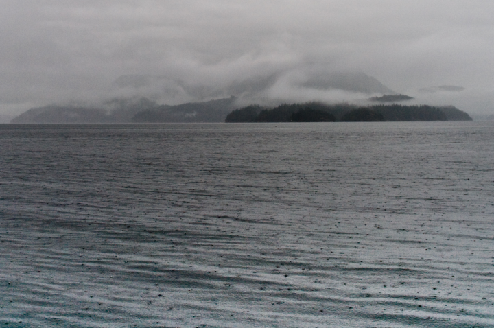 Gambier Island from Keats Island in November rain