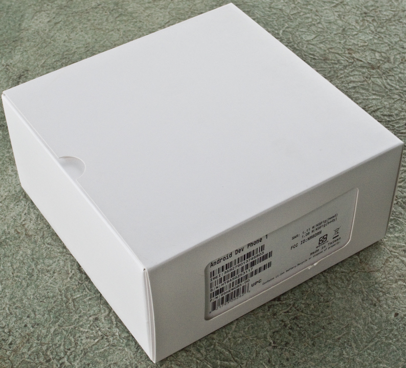 Android G1 dev phone shipping box