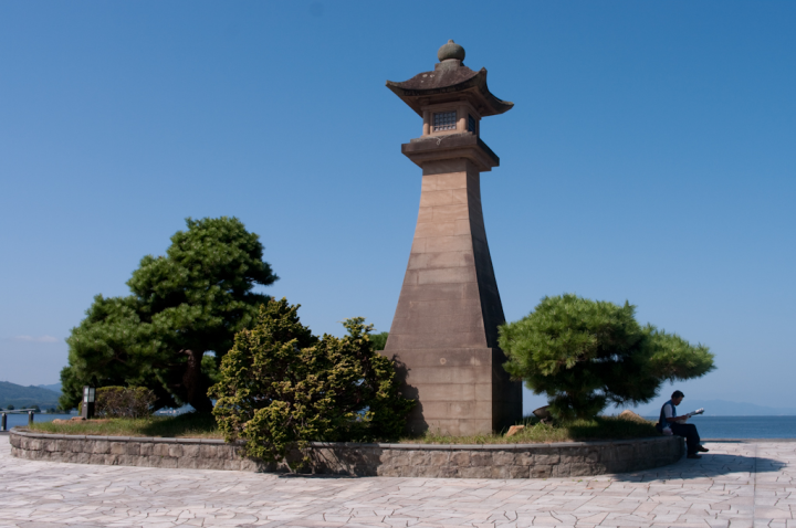 Ceremonial structure on Matsue’s waterfront