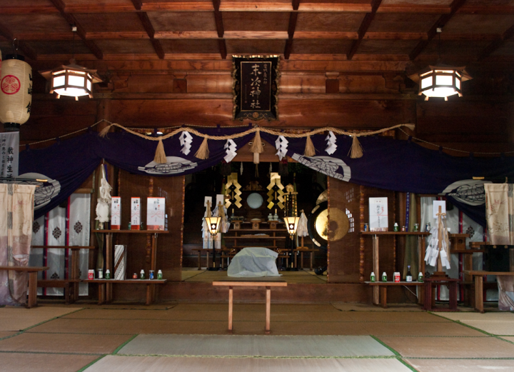 Interior of a shrine in Matsue