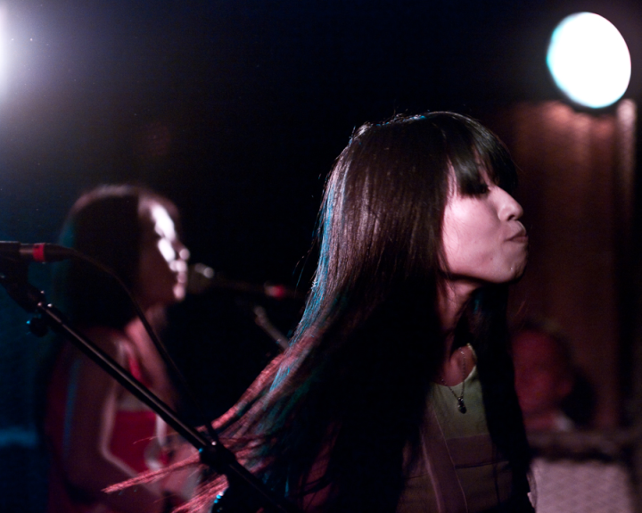 Ritsuko Taneda of Shonen Knife performs in Vancouver