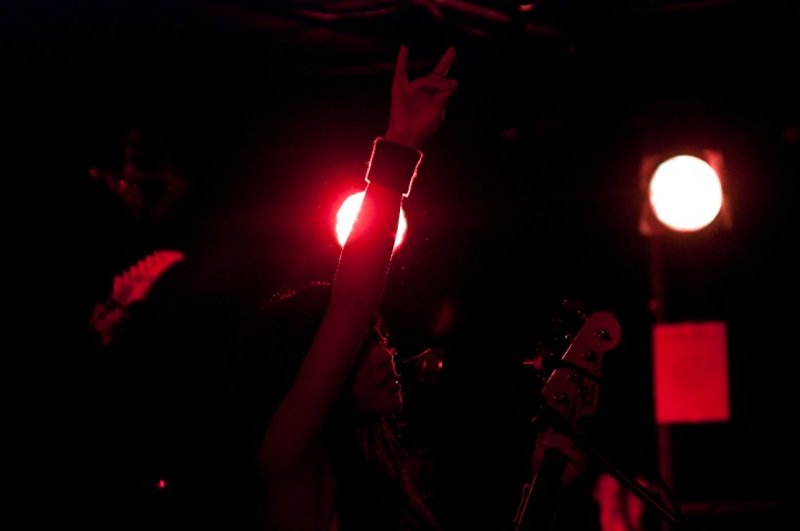 Ritsuko Taneda of Shonen Knife performs in Vancouver