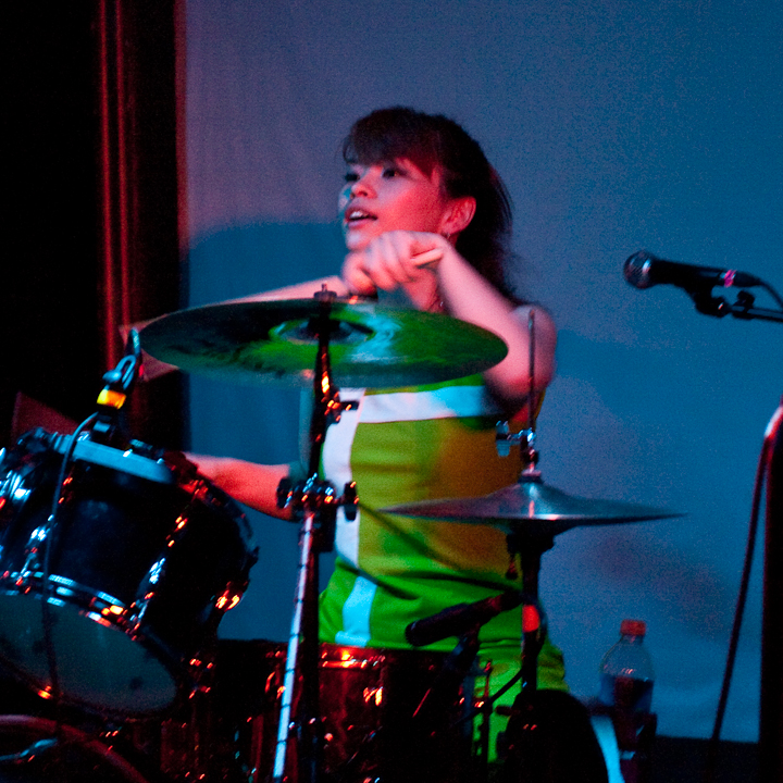 Etsuko Nakanishi of Shonen Knife performs in Vancouver