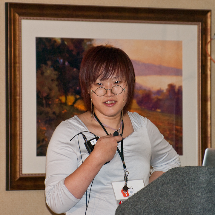 Yuki Sonoda, better known as Yugui, at RubyConf 2009