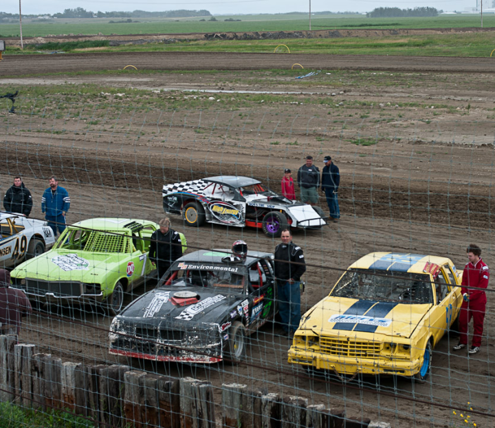 At the stock-car races