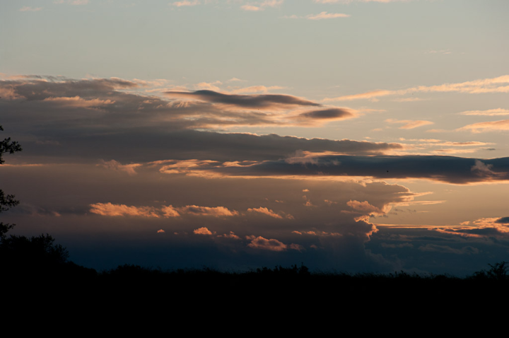 Prairie skies at sunset