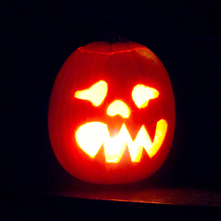 Four-year-old girl’s jack-o-lantern