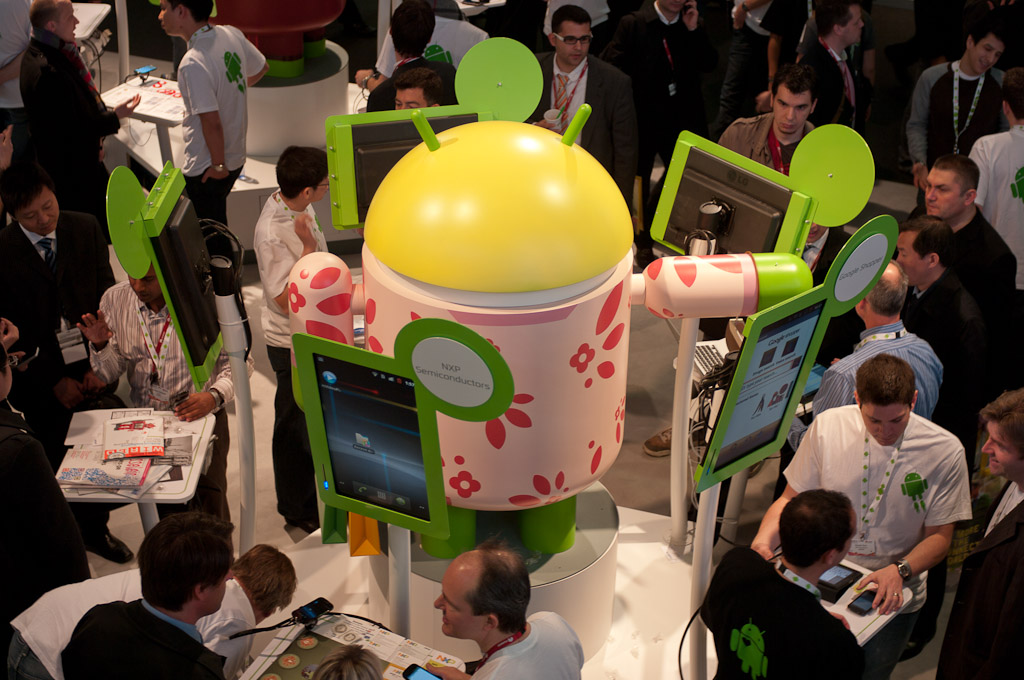 The Android booth at MWC 2011