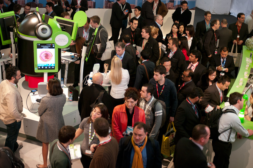 The Android booth at MWC 2011