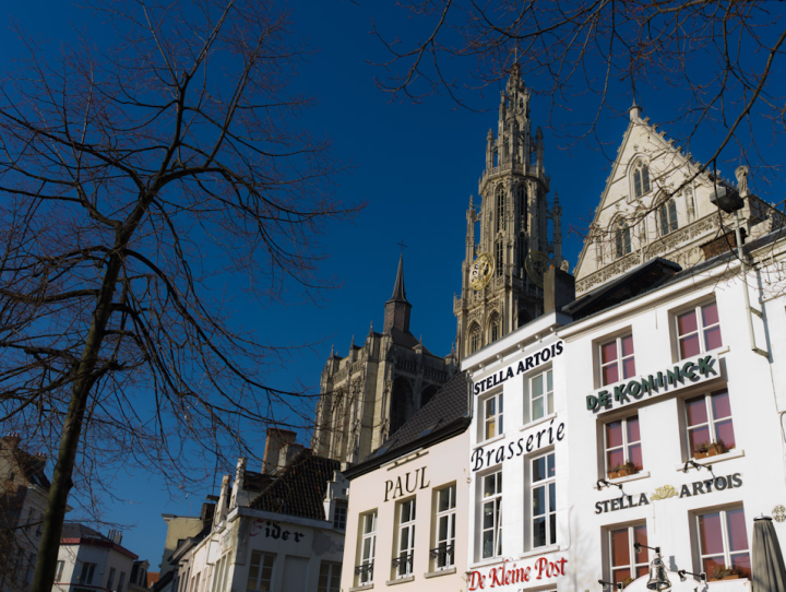 Antwerp cathedral, from outside