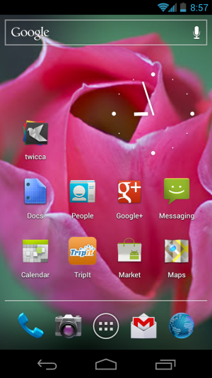 Galaxy Nexus home screen