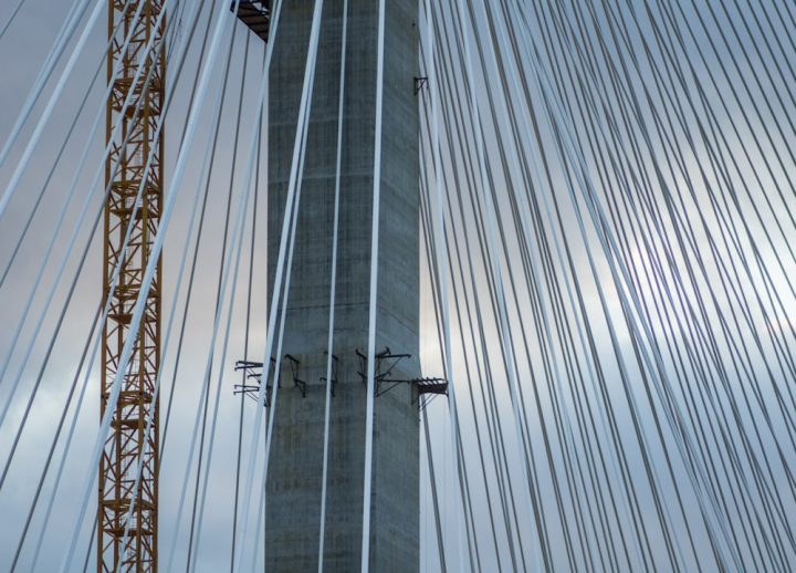 The new Port Mann bridge under construction