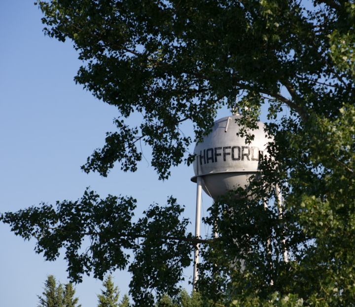 The Hafford water tower