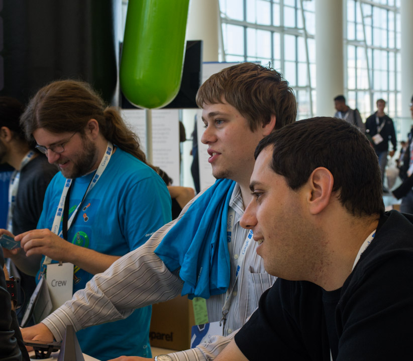 At the Android Office Hours stand