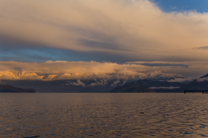 November mountains over Howe Sound November mountains over Howe Sound