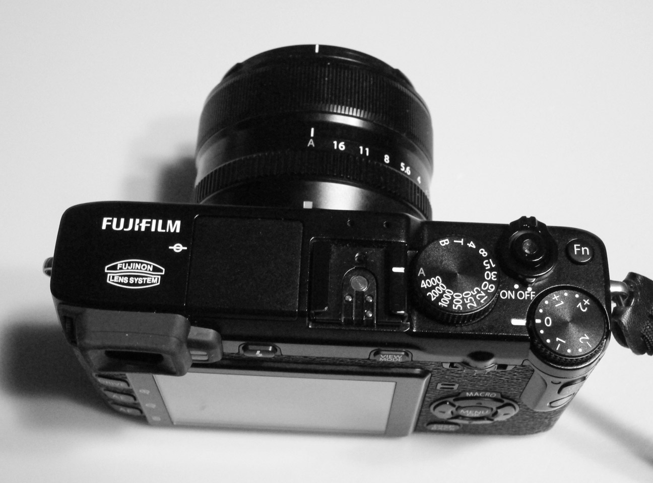 Fujifilm X-E1 controls
