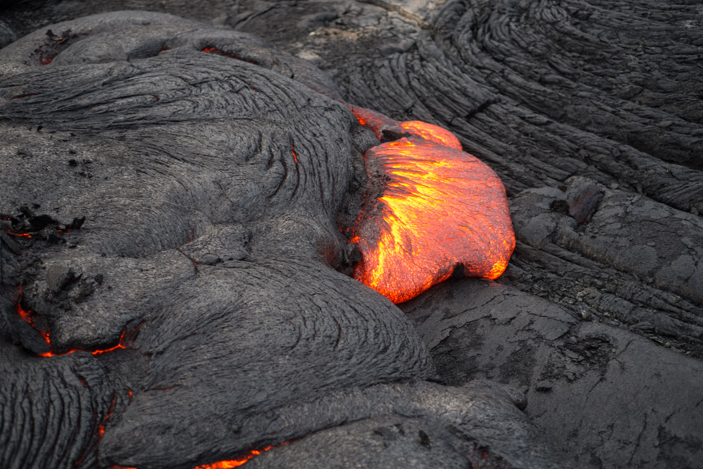 Hot 2013 lava near Kalapana, Big Island