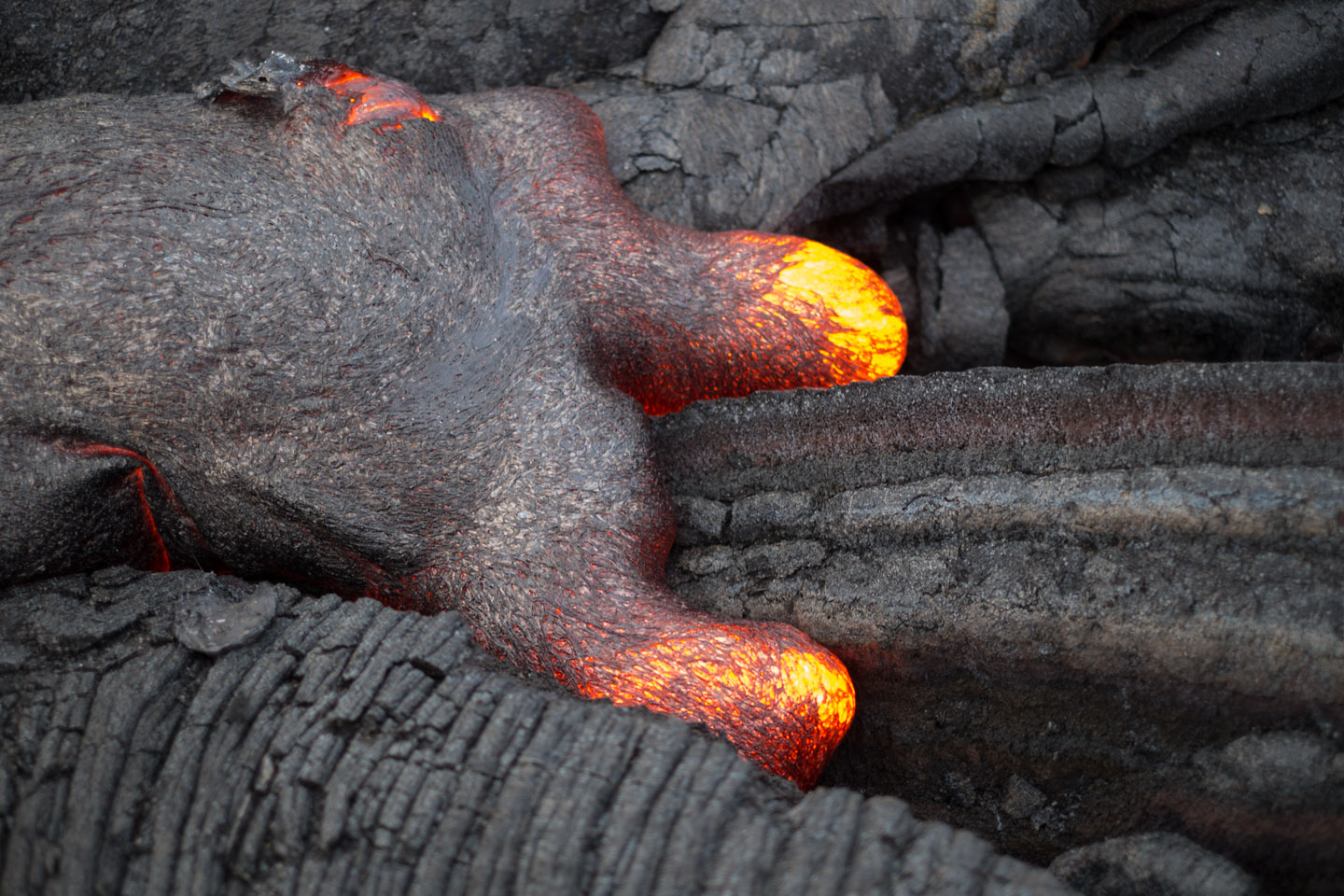 Hot 2013 lava near Kalapana, Big Island