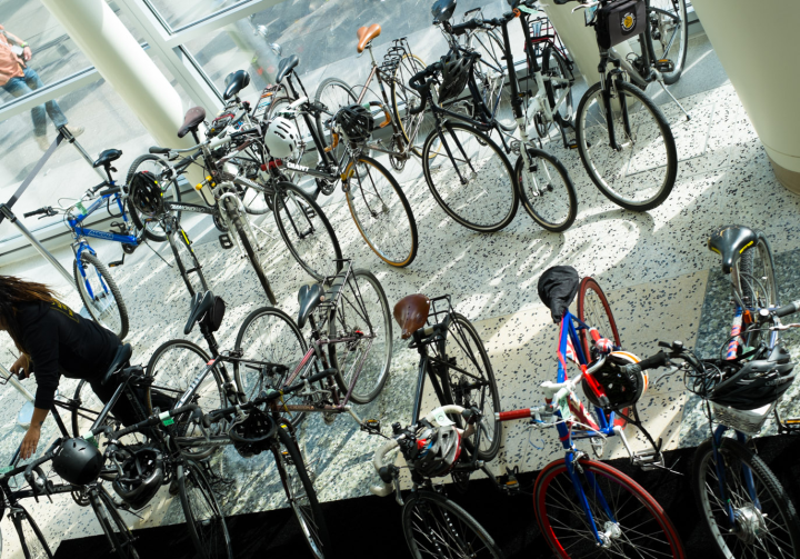 The bicycle corral at Google IO 2013