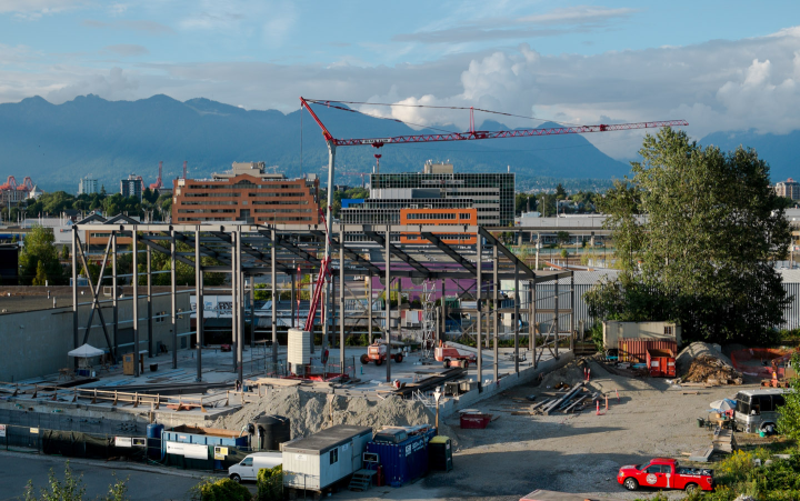 Vancouver’s False Creek flats, under construction Vancouver’s False Creek flats, under construction