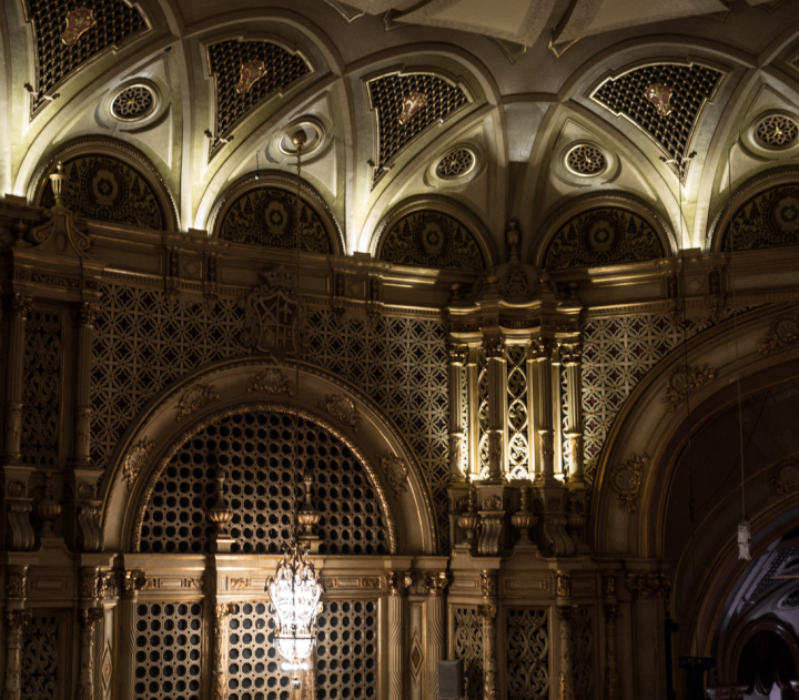 Architectural detail, Orpheum Theatre in Vancouver