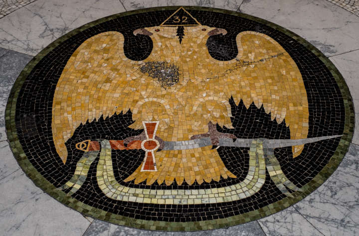 Mosaic on the floor of San Francisco’ Regency Center