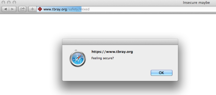 Safari, mixed-security-content site