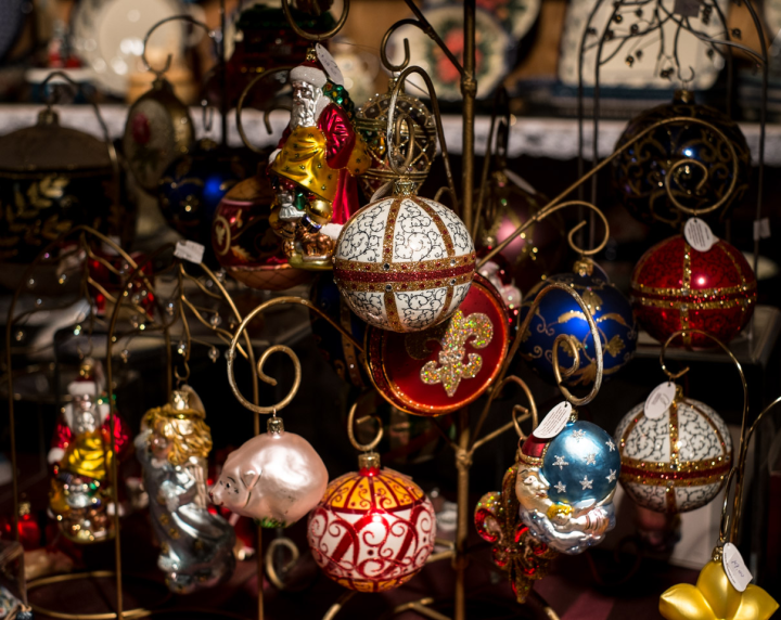 Christmas decorations at Vancouver’s Christmas Market