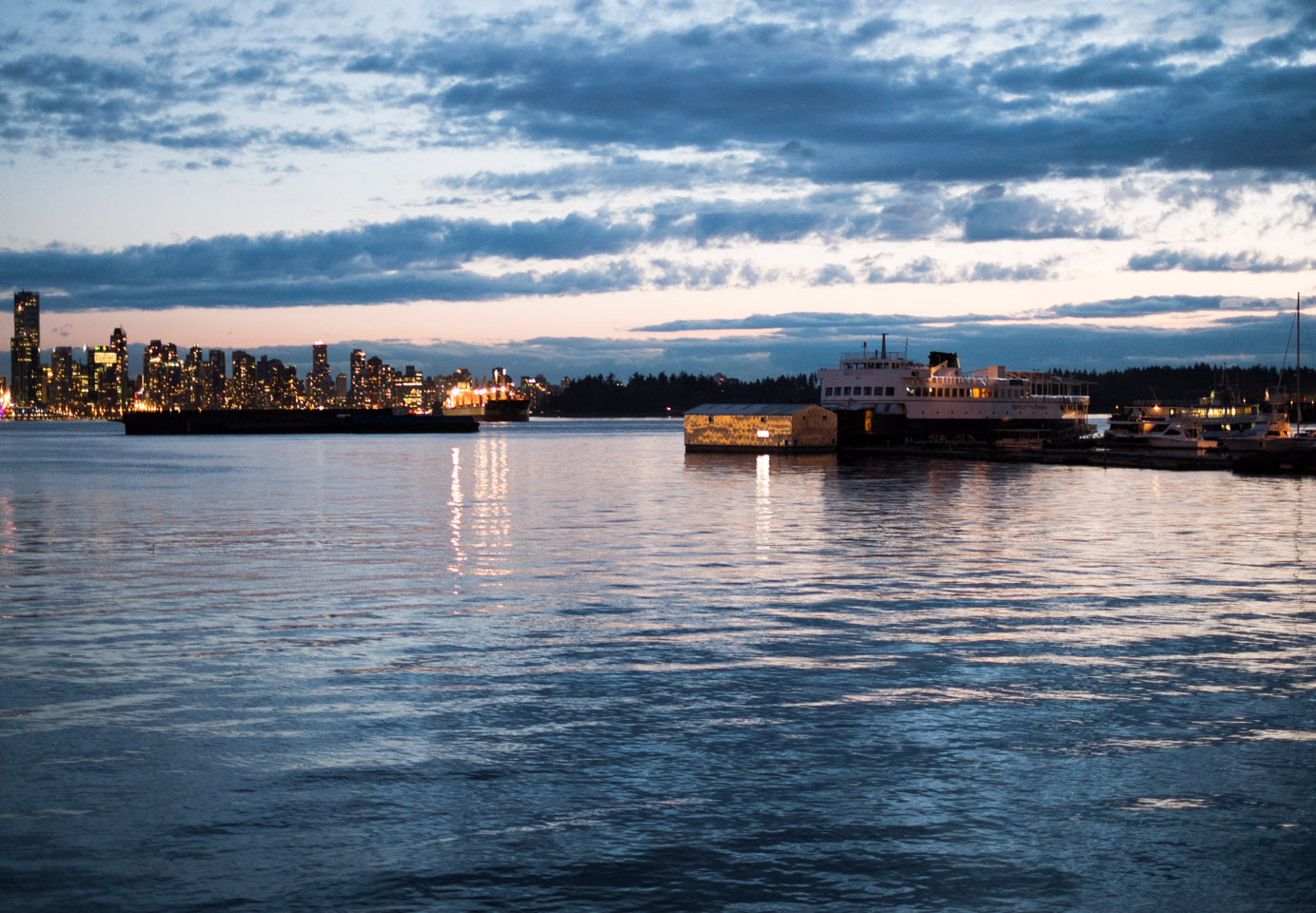 Looking south across Vancouver harbour