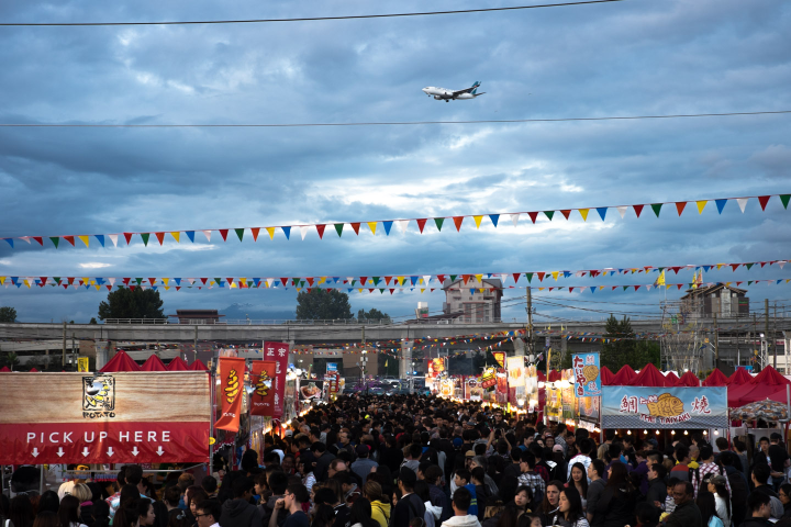 Airport over the Richmond Night Market