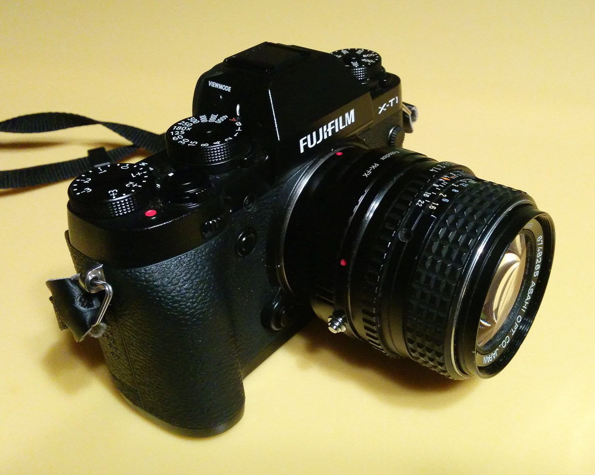Fujifilm X-T1 with smc PENTAX-M 1:1.4 50mm lens