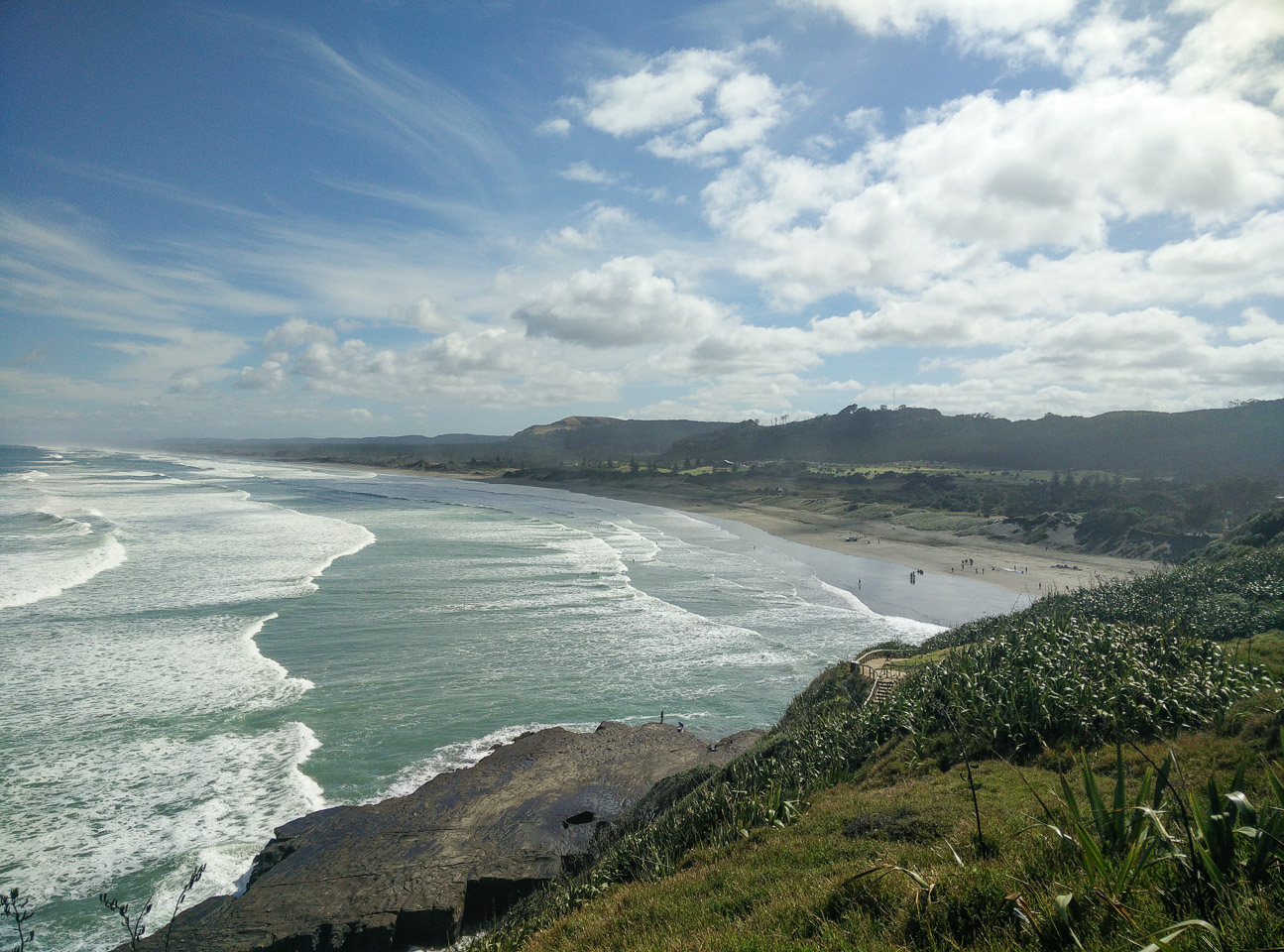 Main beach at Muriwai