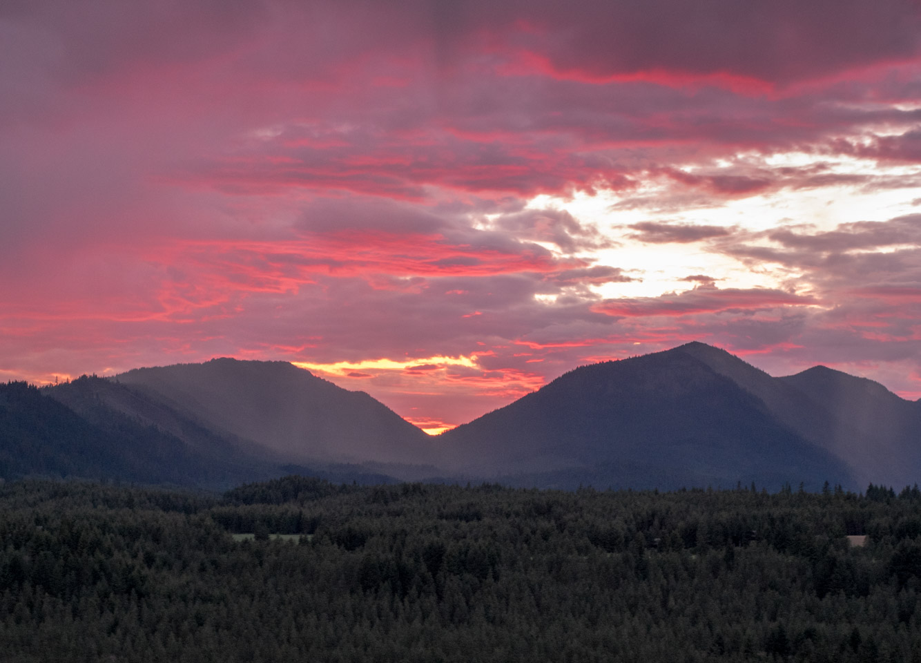 Western Washington sunset