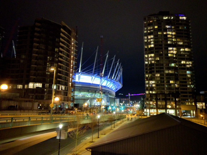 #Bike2WorkPix: BC Place by night