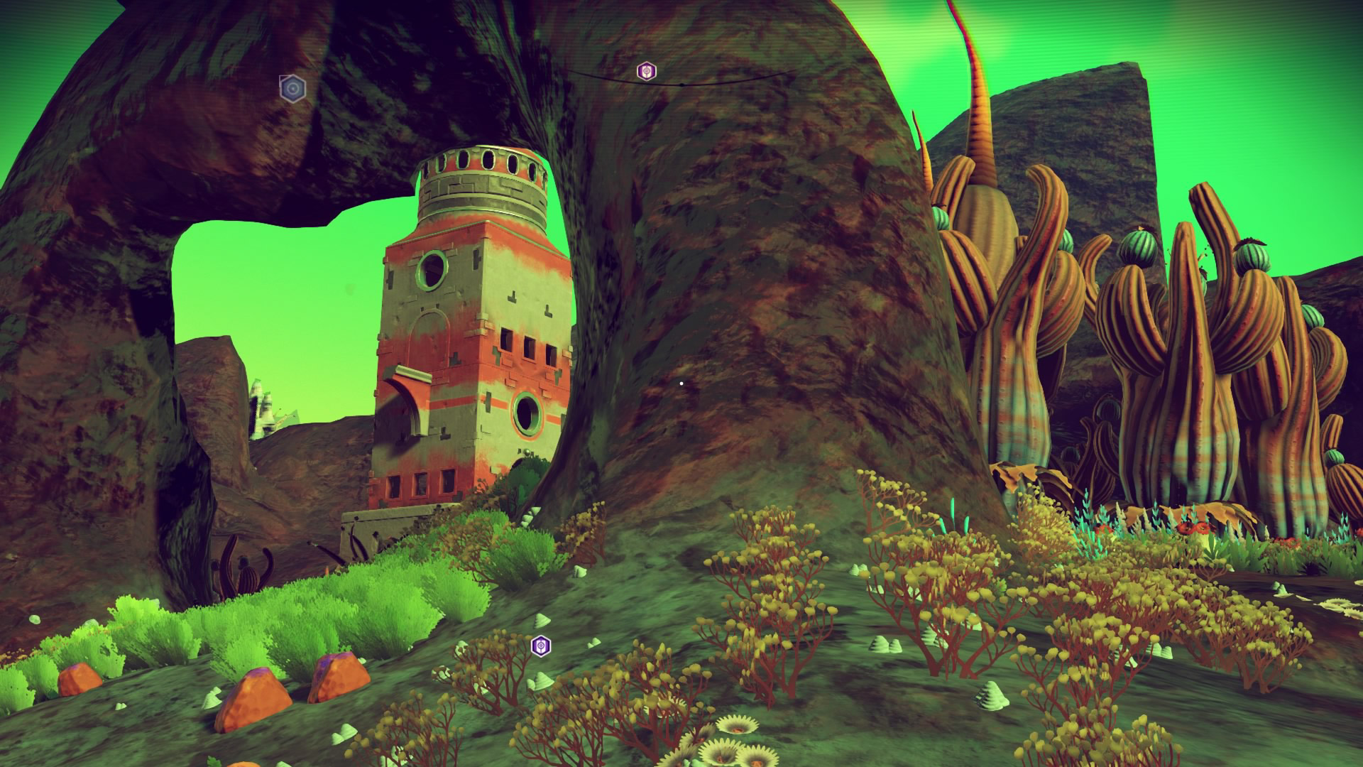 Arch and ruin in No Man’s Sky